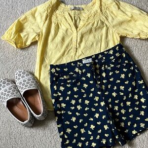 Charter Club Navy Lemon shorts